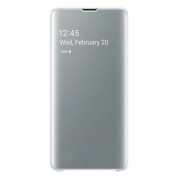 SAMSUNG Clear view cover S10 White EF-ZG973CWEGWW
