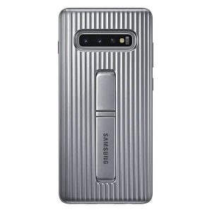 SAMSUNG Protective Standing Cover Galaxy S10+ Silver EF-RG975CSEGWW