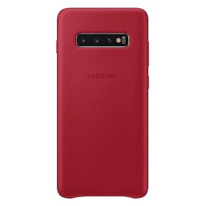 SAMSUNG Leather Cover S10 Plus Red EF-VG975LREGWW