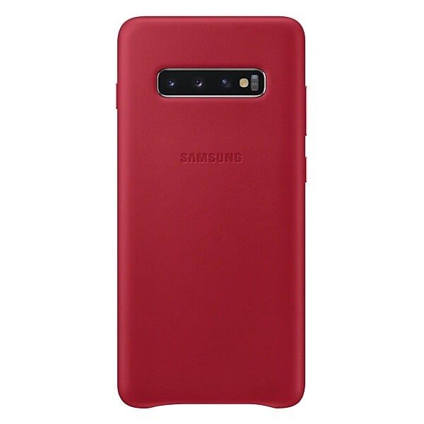 SAMSUNG Leather Cover S10 Plus Red EF-VG975LREGWW