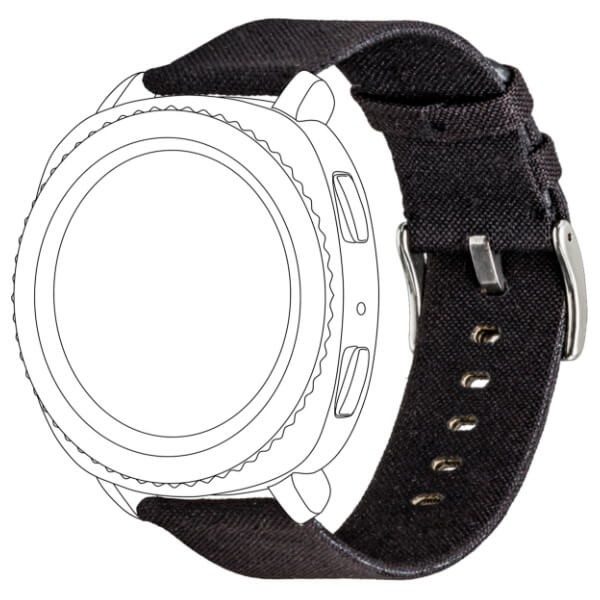 TOPP pasek do Samsung Galaxy Watch 42 mm nylon pleciony