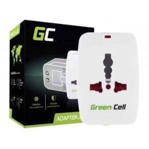 Green Cell Przejściówka  do Gniazdka Elektrycznego USA / UK / AUS / Chiny
