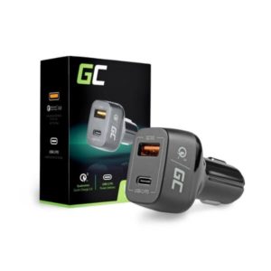 Green Cell Ładowarka Samochodowa USB-C Power Delivery PD 30W i USB Quick Charge