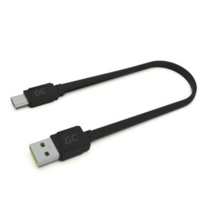 Kabel Przewód GCmatte USB-C Płaski 25 cm z obsługą szybkiego ładowania
