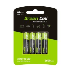 Baterie Akumulatorki Paluszki 4x AA R6 2600mAh Green Cell