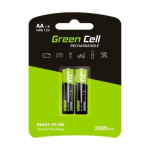 Green Cell Baterie Akumulatorki Paluszki 2x AA HR6 2000mAh